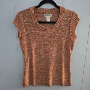 Campus Casuals of California Vintage Knit Top, size Large - Earthy, cottagecore